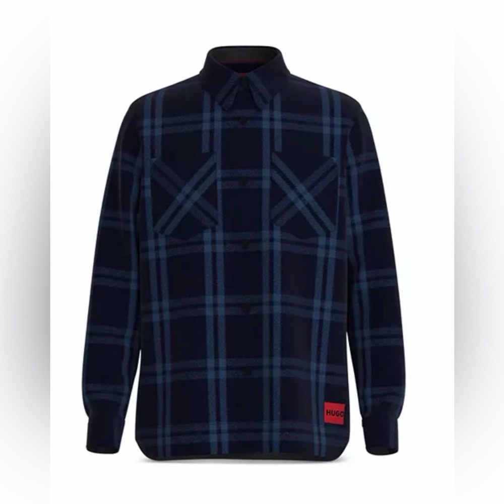 HUGO
Emeni Plaid Oversized Fit Shirt Jacket XL